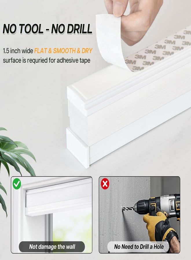 LazBlinds Cordless Cellular Blinds, No Drill Light Filtering Honeycomb Shades for Indoor Windows, Insulated UV Protection Cellular Shades, Easy Inside Mount, 36" W x 48" H, White - Image 2